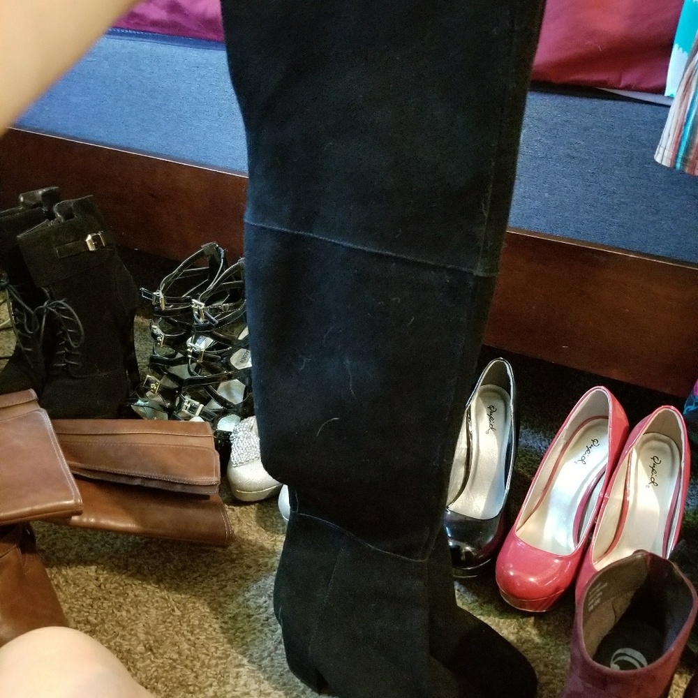 White house black market suede boots